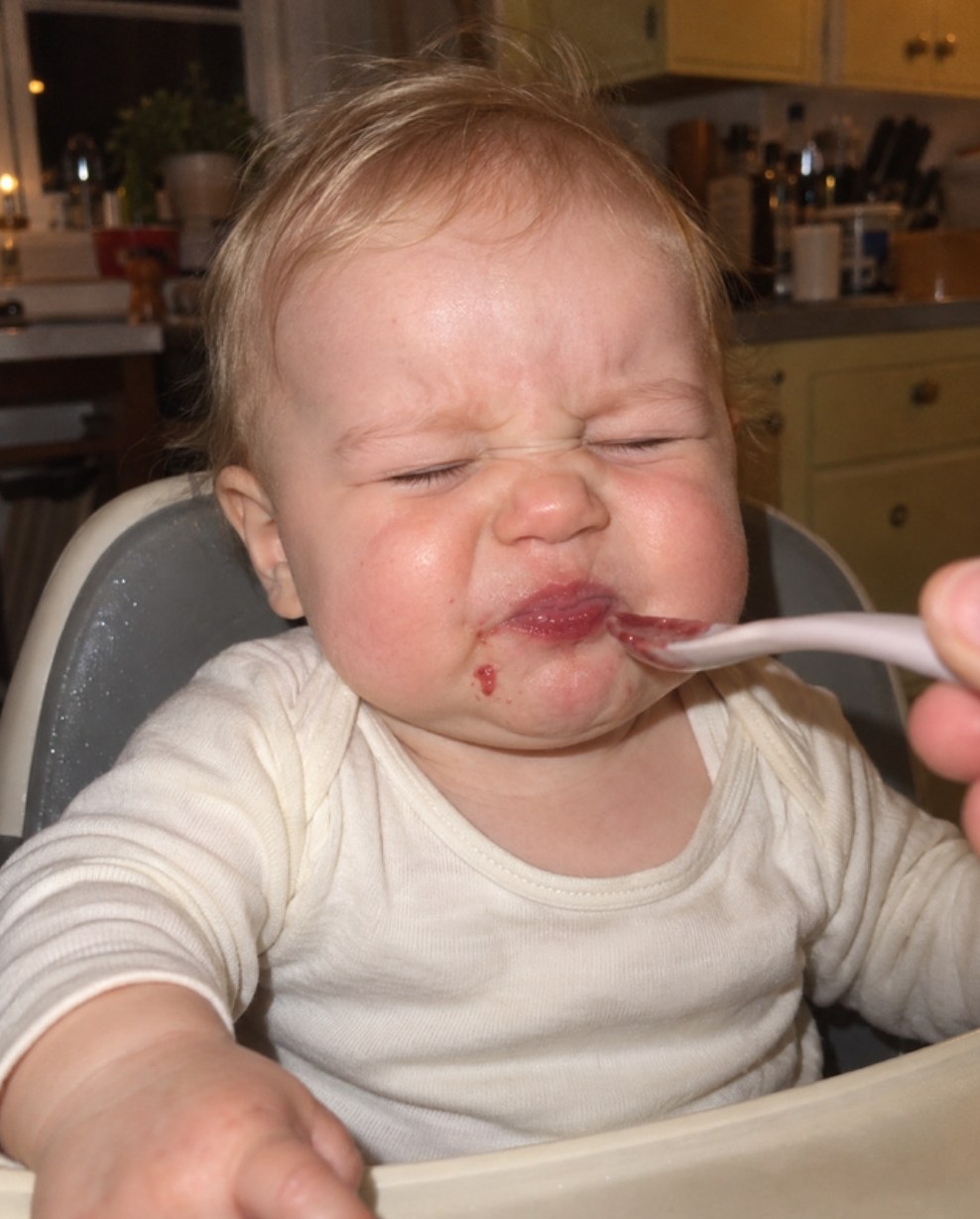 Babies tasting new flavours for the first time
